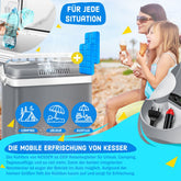 Koelbox Elektrisch – 12V en 230 volt - Coolbox - Frigobox - 32L – Grijs •
